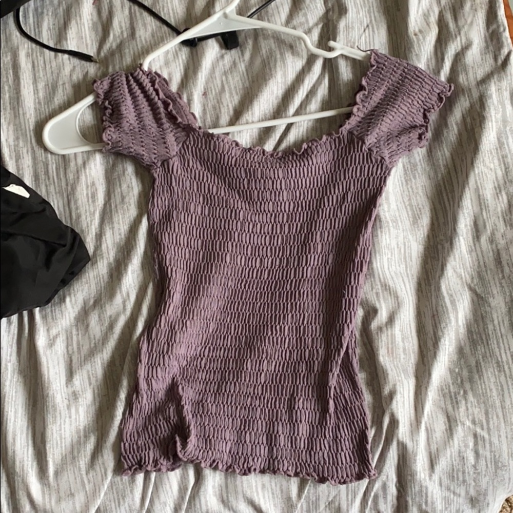 Off the shoulder crop top